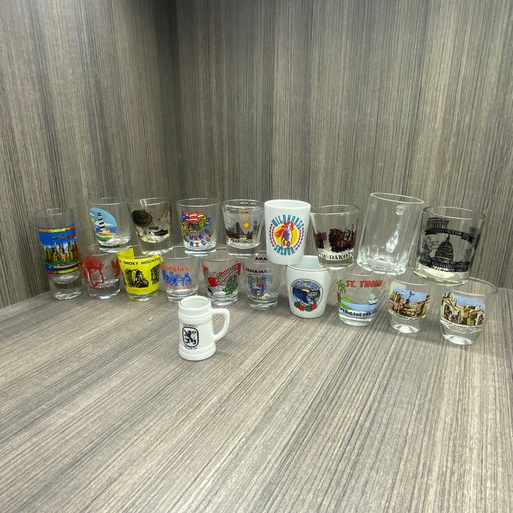 Shot Glass Collection from Various Places/ States